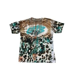 Vapor Womens XL Western Horse Cowgirl Sublimation Equestrian Florida Tee Boho